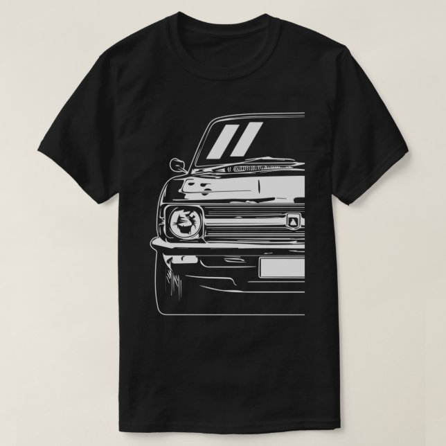 1971 Torana LC LJ GTR - Bilkonst T Shirt (Design framsida)