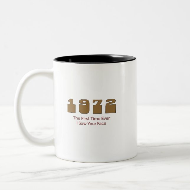 1972 års topplåt Två-Tonad mugg (Vänster)