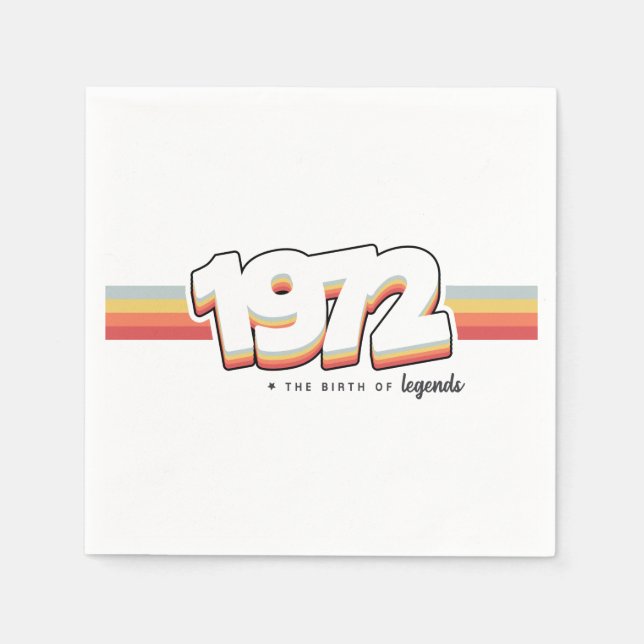 1972 Förklaringarnas födelse Pappersservett (Framsidan)