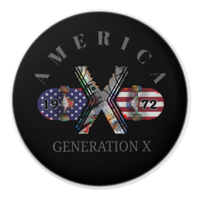 1972 Generation X American Skateboard Knopp (Framsidan)