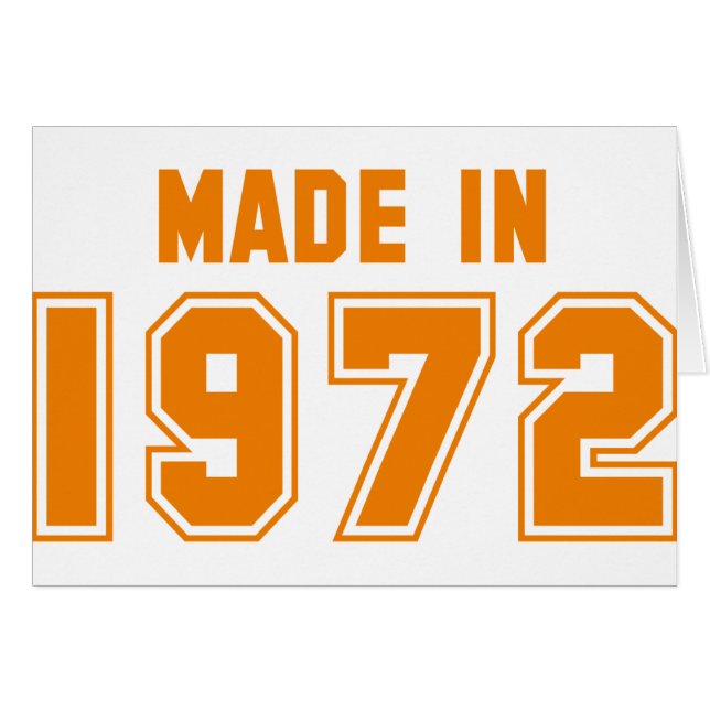 1972 HÄLSNINGSKORT (Framsidan Horizontal)