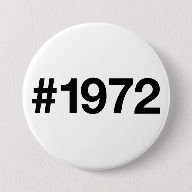 1972 Hashtag 53 ÅRS födelsedag Knapp (Framsida)