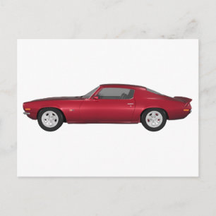 1972 Kamaro: Muscle Car: Candy Apple Avslutar: Vykort