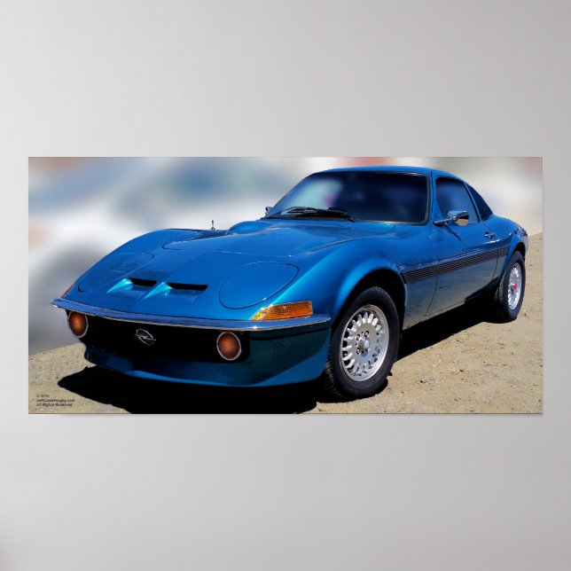 1972 Opel GT-Poster Poster (Framsidan)
