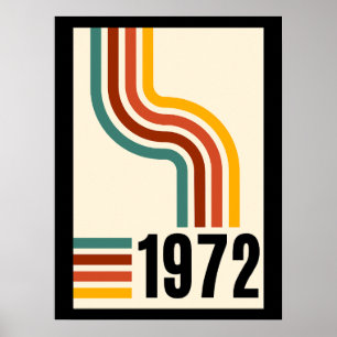 1972 Retro Vintage affisch