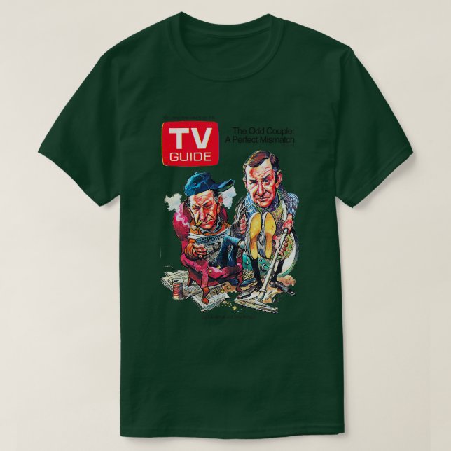 1972 TV-guide, udda lite omslag T Shirt (Design framsida)