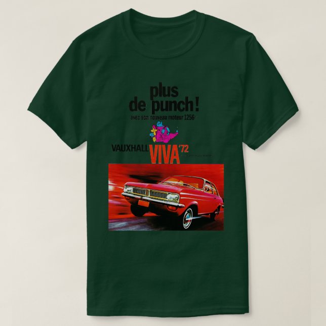 1972 VAUXHALL VIVA Fransk och TShirt 1 T Shirt (Design framsida)