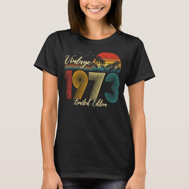 1973 49:e födelsedagen 49 år gammal t shirt (Framsida)