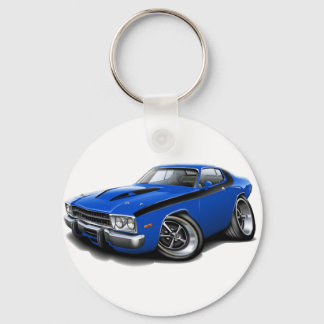 1973-74 Roadrunner Blue-Black Car Nyckelring
