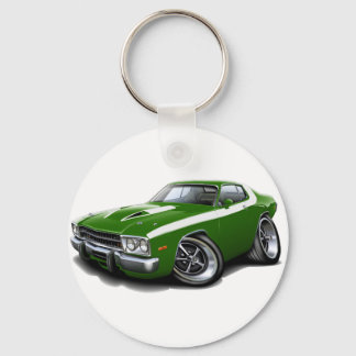 1973-74 Roadrunner Grönt-White Car Nyckelring