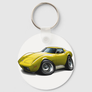 1973-76 Corvette Gult Car Nyckelring