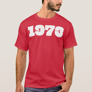 1973 års retro-årstypografi t shirt