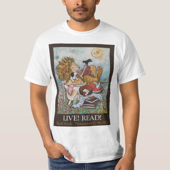 1973 barns skjorta för bokvecka t-shirt (Framsida)