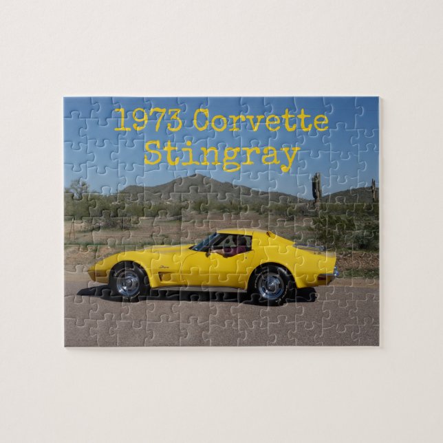 1973 Corvette C3 Stingray Puzzle Pussel (Horisontell)