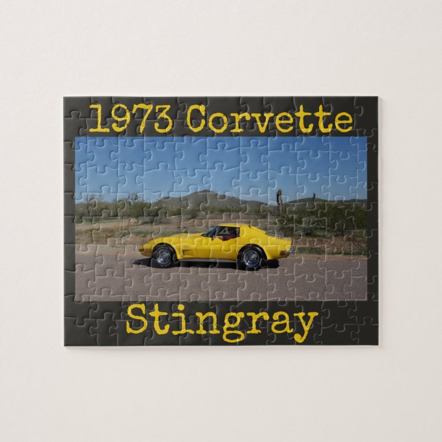 1973 Corvette C3 Stingray Puzzle Pussel (Horisontell)