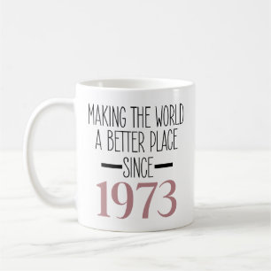 1973 Fågelkaffe, 50:e födelsedagen för kvinnor Kaffemugg