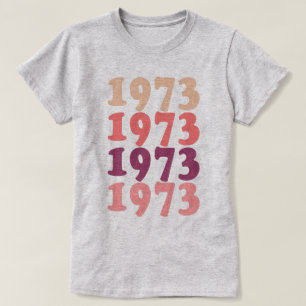 1973 Födelsedagsfest Kvinnors 50:e födelsedag T Shirt