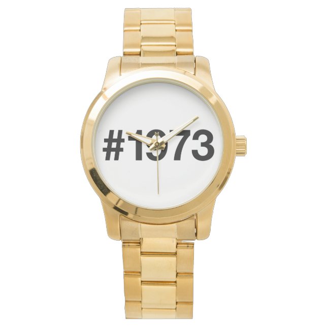 1973 Hashtag 52 år födelsedagsdagen Armbandsur (Framsida)