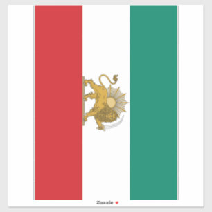 1973 Old Persia Iran National Flagga Klistermärken