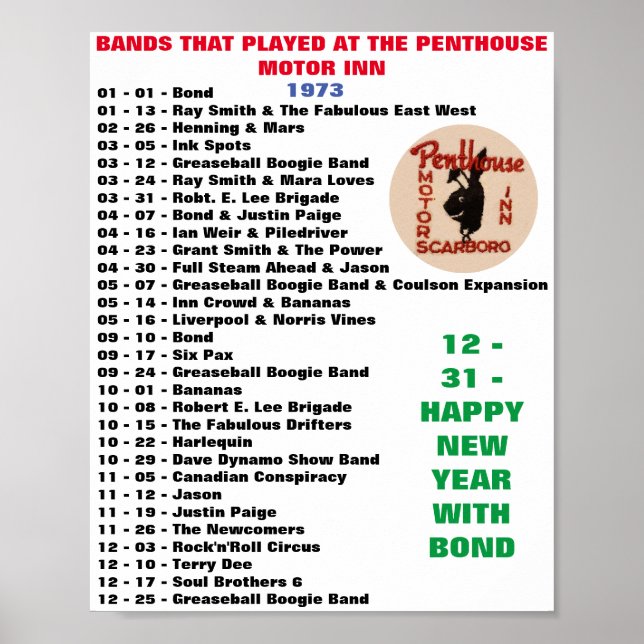 1973 - PENTHOUSE POSTER (Framsidan)