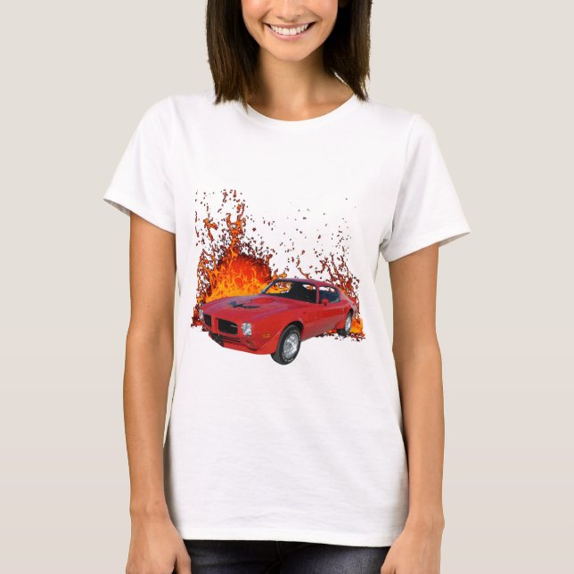 1973 Pontiac Firebird Trans AM T Shirt (Framsida)