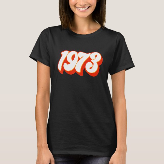 1973 Pro Choice Pro Roe V Feministiska kvinnors Hö T Shirt (Framsida)