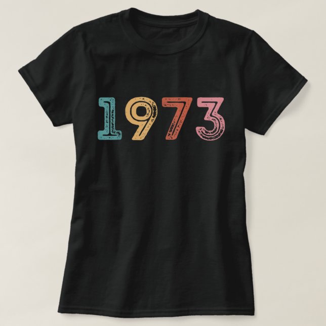 1973 Pro Roe Pro Choice Kvinnor Höger Feminist T Shirt (Design framsida)
