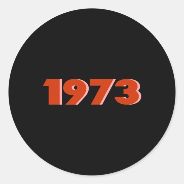 1973 RUNT KLISTERMÄRKE (Framsida)