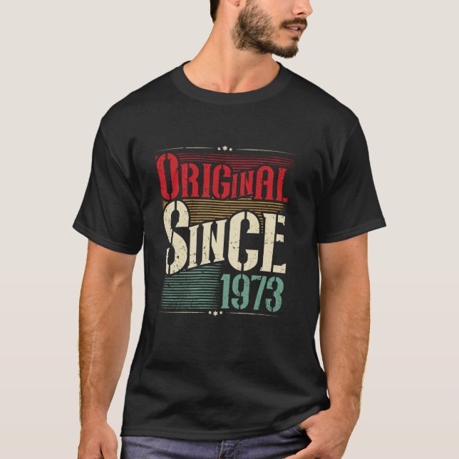 1973-vintagars födelsedagsretro Begränsad Edition  T Shirt (Framsida)