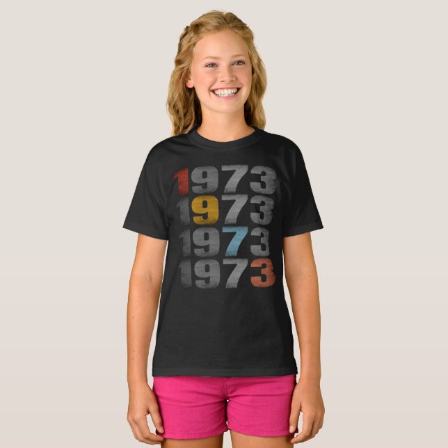 1973 VINTAGE GIFT T SHIRT (Hel framsida)