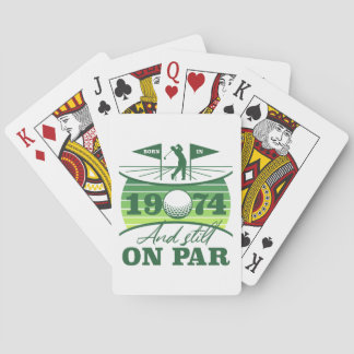 1974 50:e födelsedag Golf Humor Casinokort