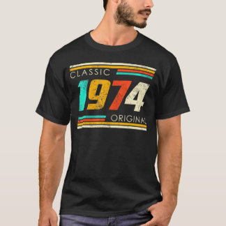 1974, 50:e födelsedagen 50 år gammal 1974 t shirt