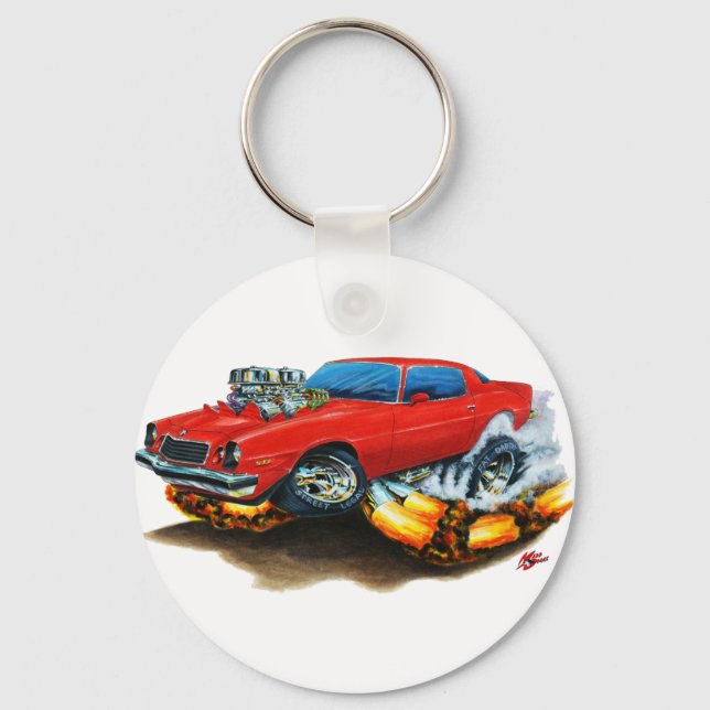 1974-78 Camaro Red Car Nyckelring (Framsida)