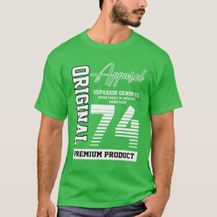 1974 Års Födelsedagspresent Retro flicka T Shirt