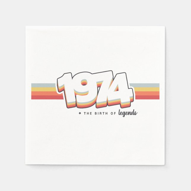 1974 Förklaringarnas födelse Pappersservett (Framsidan)