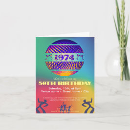 1974 Inbjudan till 50-årsfest