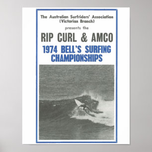 1974 Klockor Surfing Championships, tävling i surf Poster