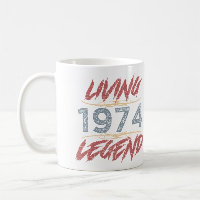 1974 Legend 50:e födelsedagen Kaffemugg (Vänster)