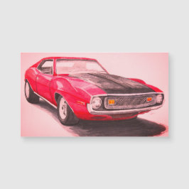 1974 Red Javelin Magnet