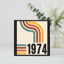 1974 Retro Vintage Affisch 50-årsdag