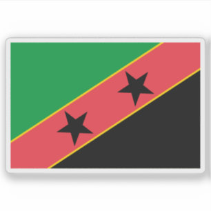1974 São Tomé och Príncipe-flagga frieri nr 8 Klistermärken