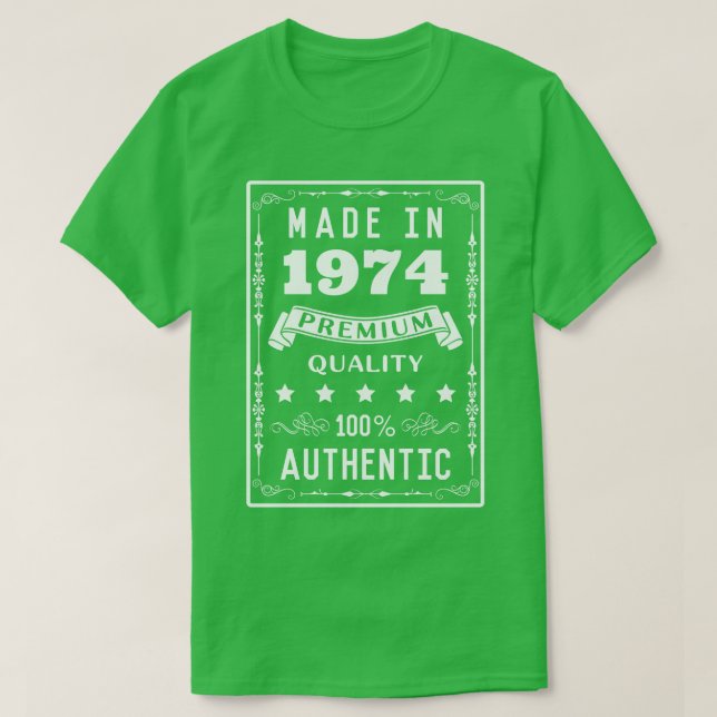 1974 T SHIRT (Design framsida)