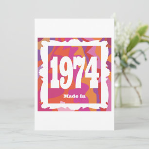 1974 - Tillverkad 1974 Inbjudningar