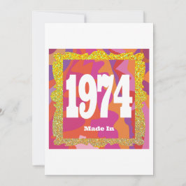 1974 - Tillverkad 1974 Inbjudningar