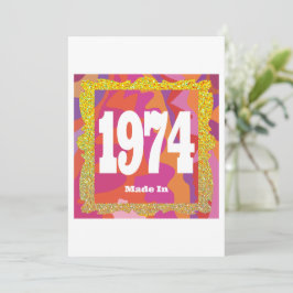 1974 - Tillverkad 1974 Inbjudningar