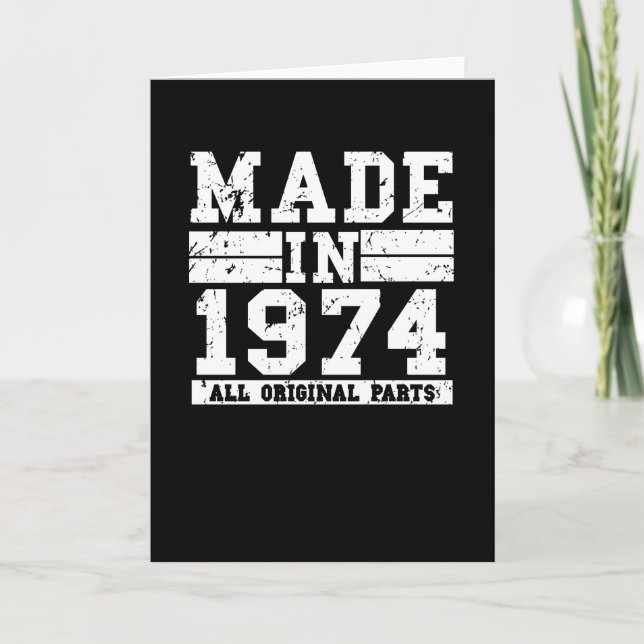 1974 Vintage Kort (Framsida)