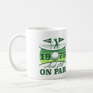 1975 50:e födelsedag Golf Humor Kaffemugg