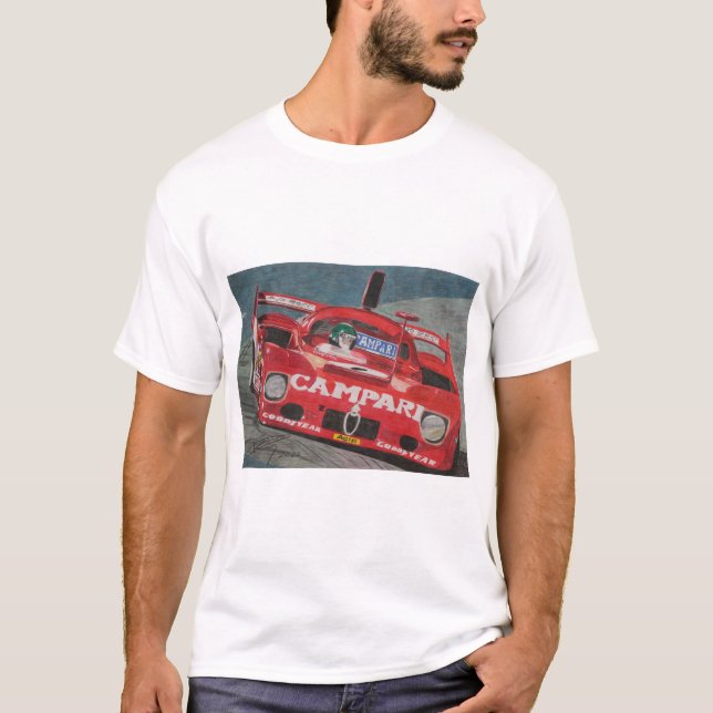 1975 Alfa Romeo  T33:TT:12 T Shirt (Framsida)