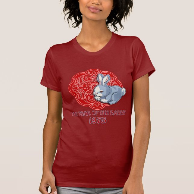 1975 året av kaningåvorna t-shirt (Framsida)