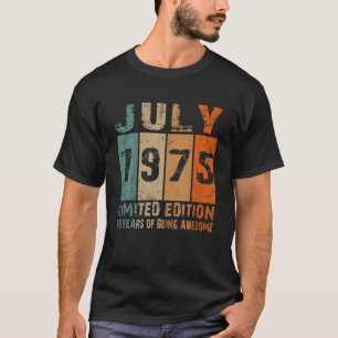 1975 års Begränsad utgåva 46 födelsedag, 46 år gam T Shirt